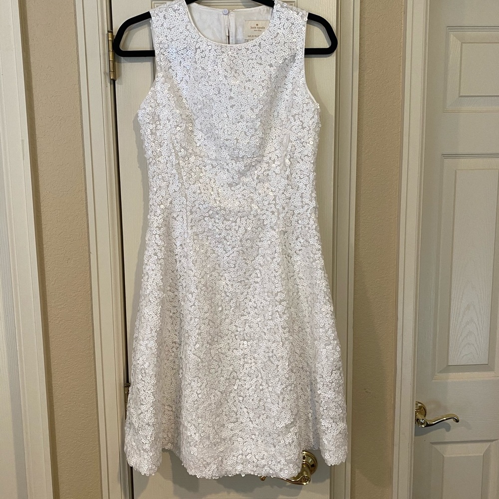 Kate Spade Fit & Flare Sleeveless Bow Back Dress